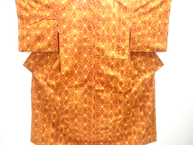 JAPANESE KIMONO / TSUMUGI / WOVEN ASANOHA